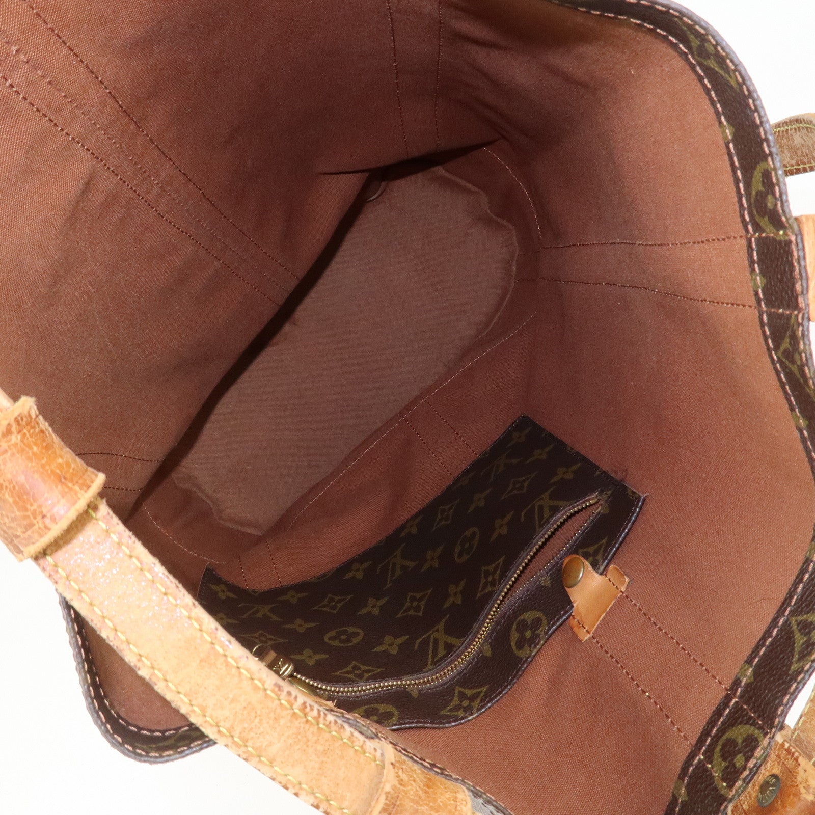 Louis Vuitton Monogram Randonnee GM Shoulder Bag Brown M42244