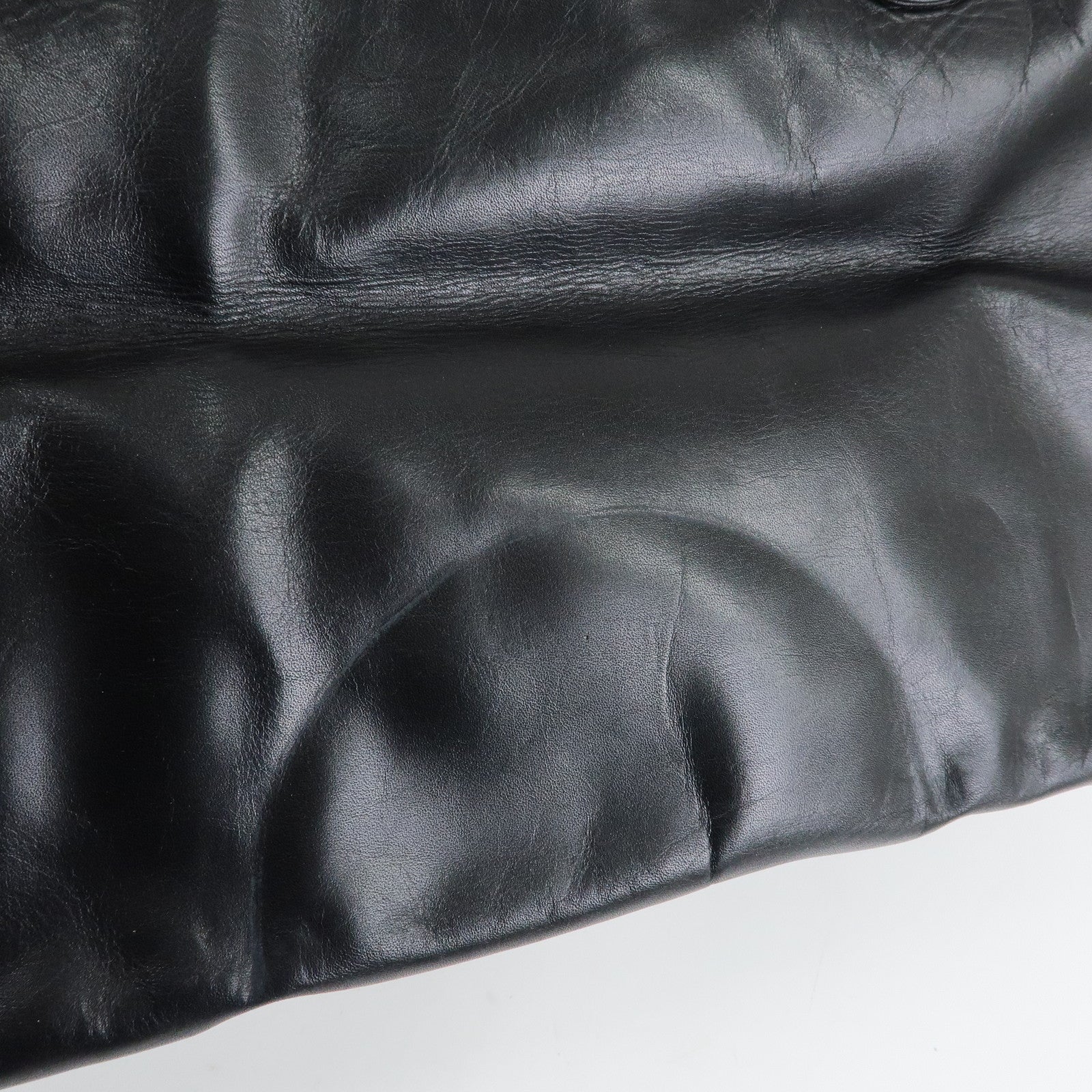 LOEWE Anagram Amazona 50 Leather Hand Bag Boston Bag Black