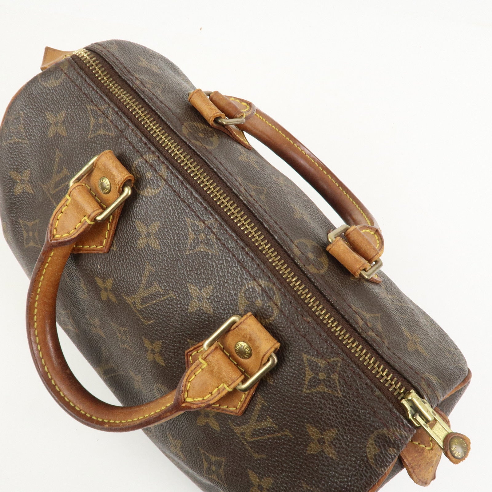 Louis Vuitton Monogram Speedy 25 Boston Bag Hand Bag Brown M41528