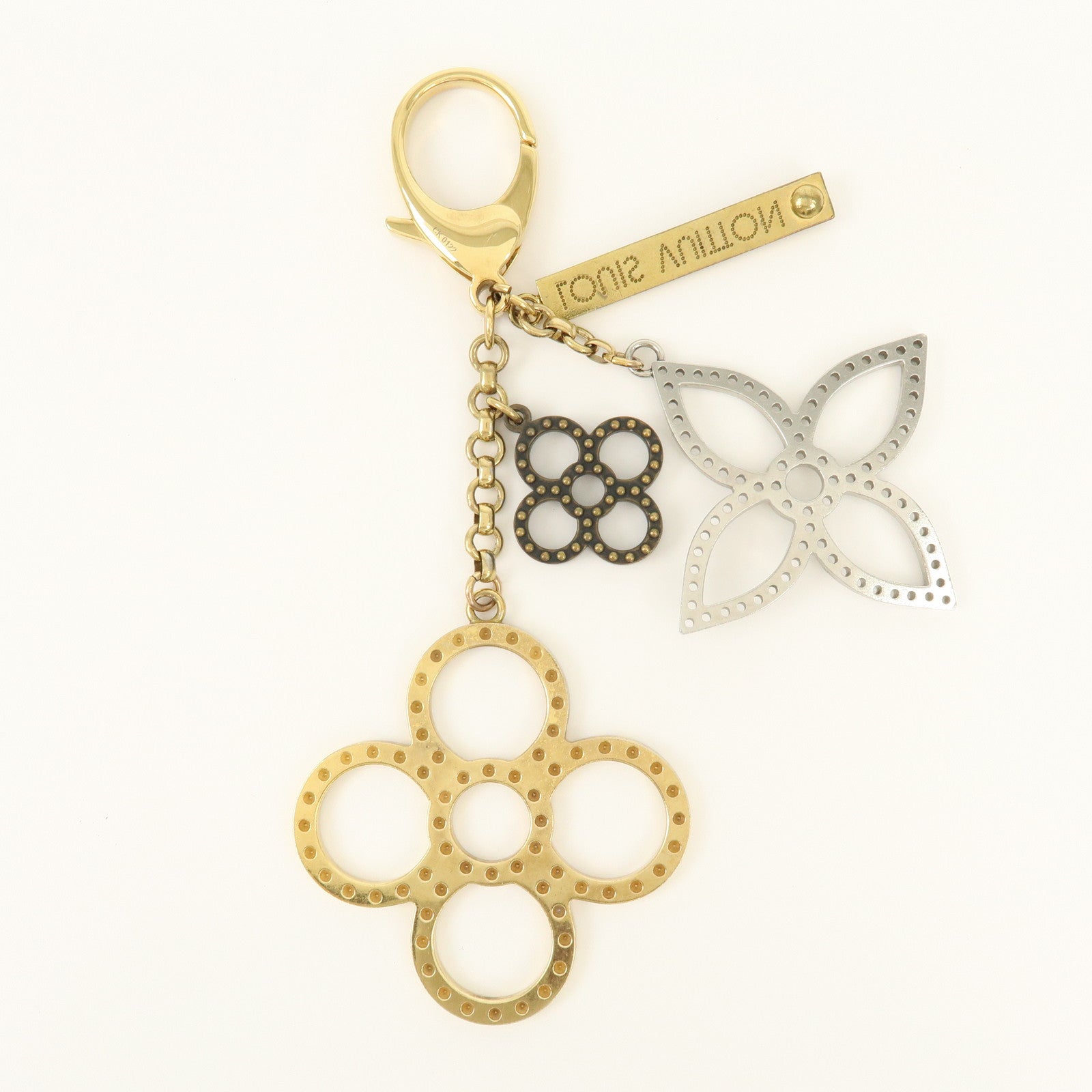 Louis Vuitton Bijoux Sac Tapage Metal Bag Charm Gold Silver M65090