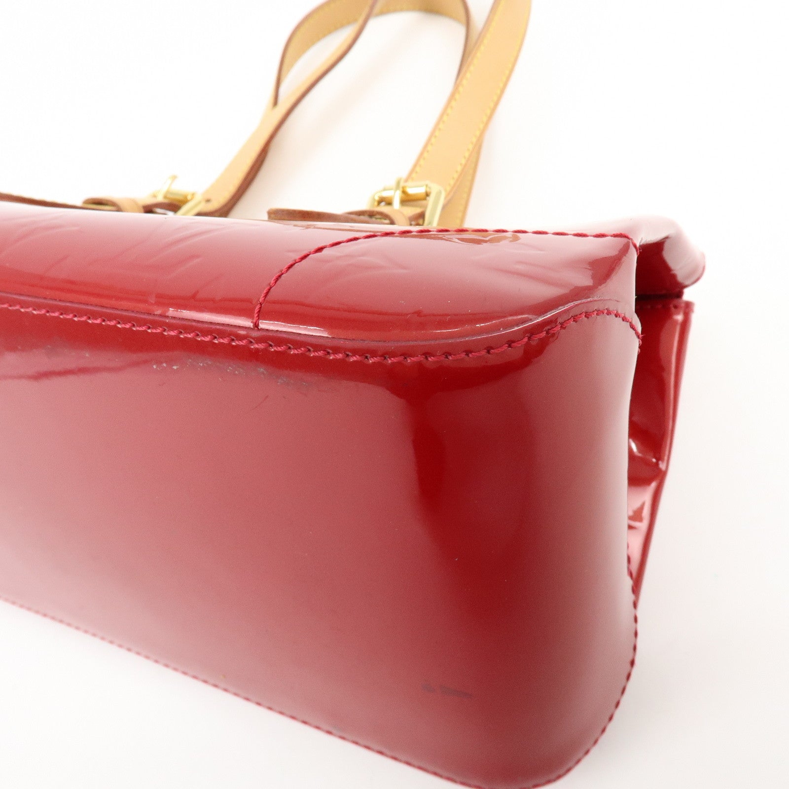 Louis Vuitton Vernis Rosewood Avenue Hand Bag Pomme DAmour M93507