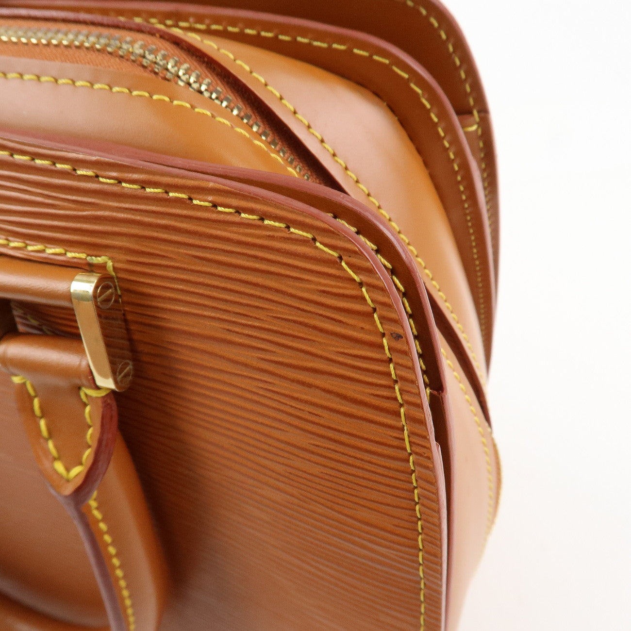 Louis Vuitton Epi Pont Neuf Hand Bag Zipang Gold M52058 Used