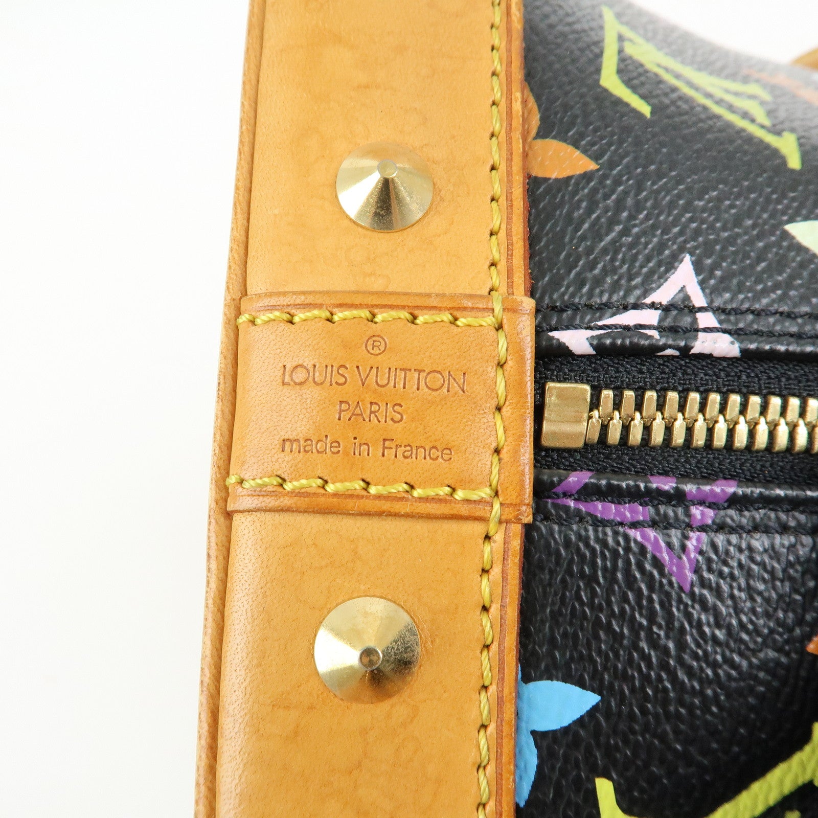 Louis Vuitton Monogram Multicolor Alma PM Hand Bag Noir M40444