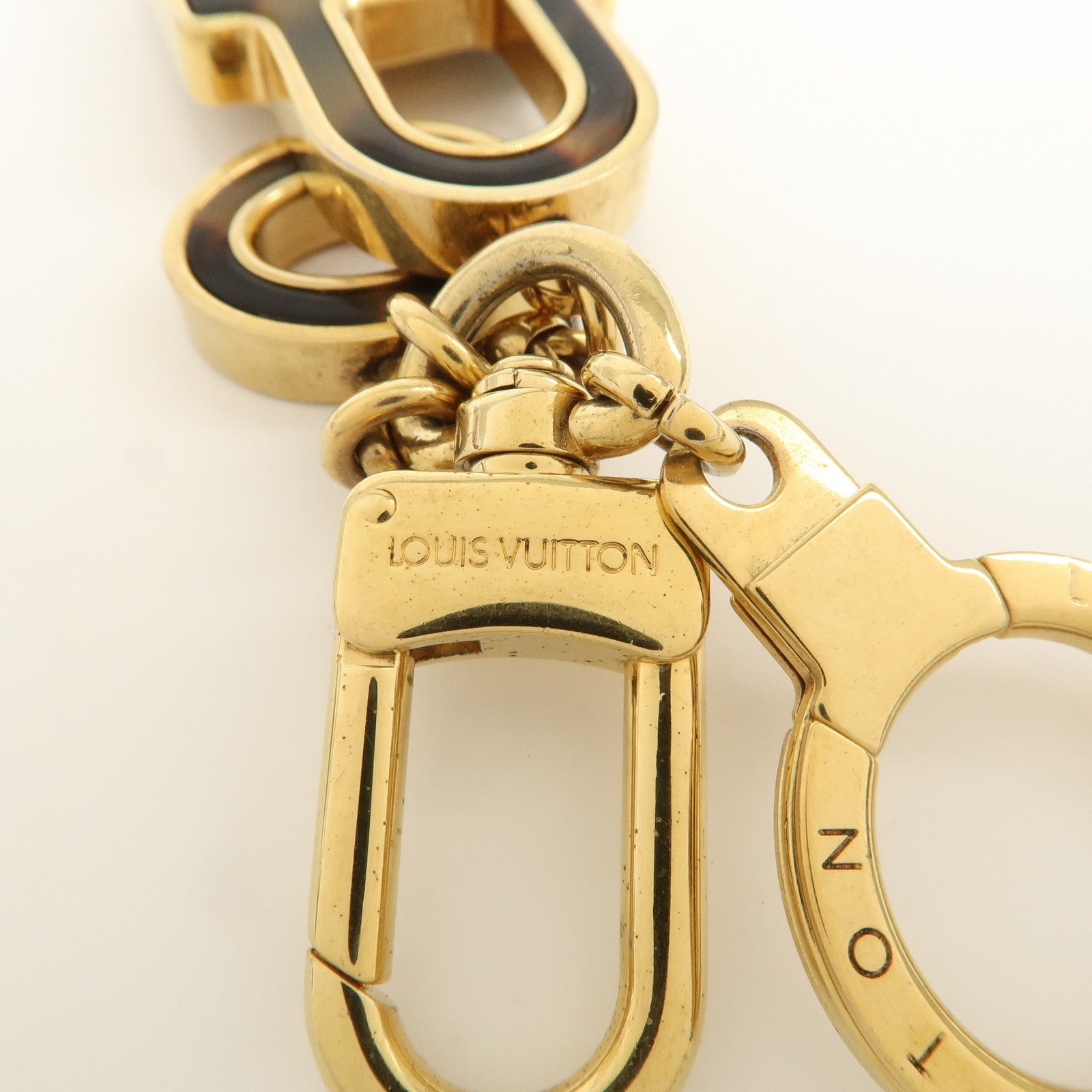 Louis Vuitton Porte Cles Confidence Bag Charm Key Chain Gold M65088