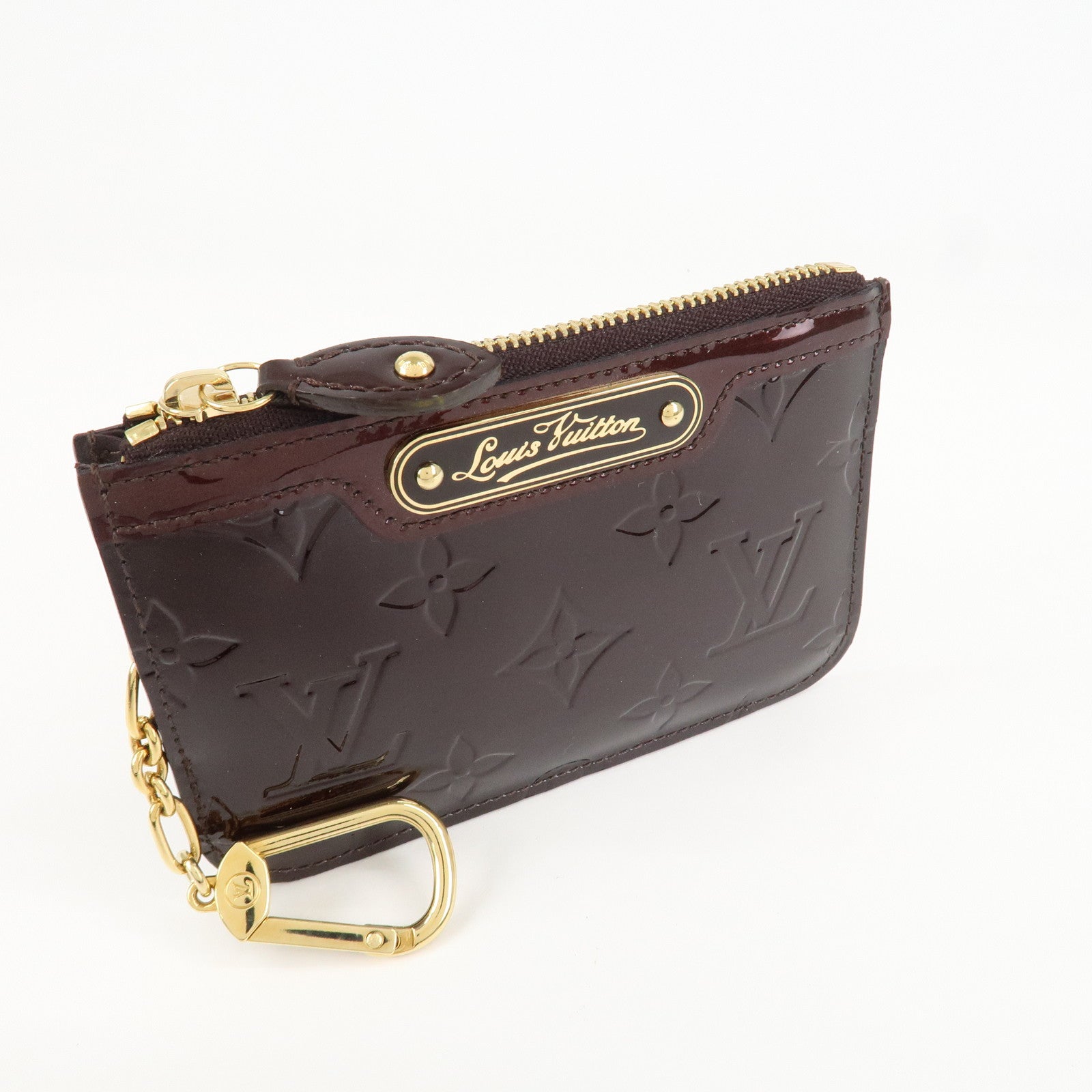 UsedLouis Vuitton Vernis Pochette Cles Coin Case Amarante M93557