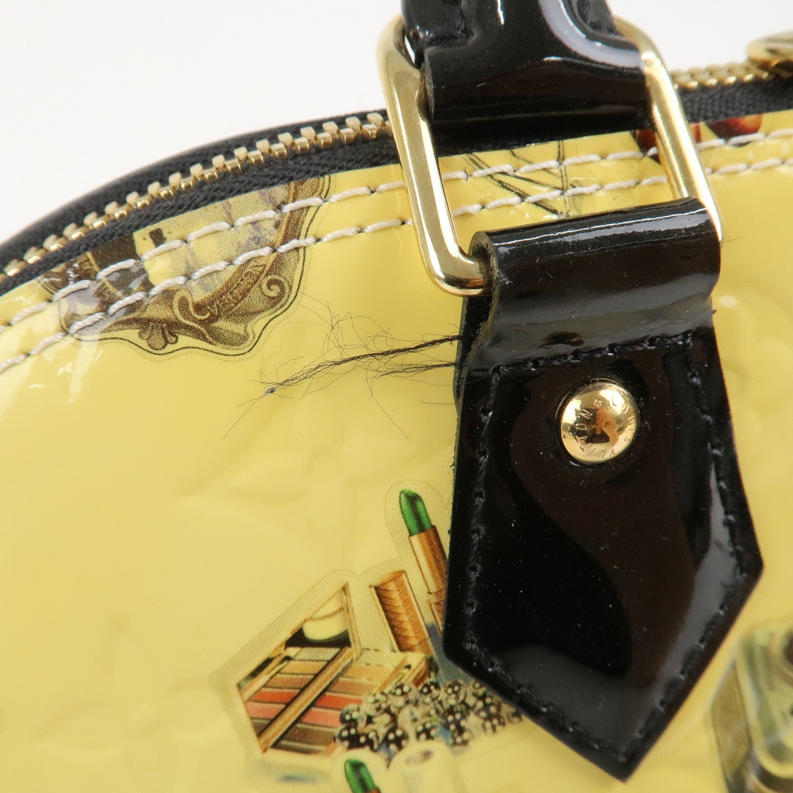 Louis Vuitton Monogram Vernis Sticker Alma PM Hand Bag M50466