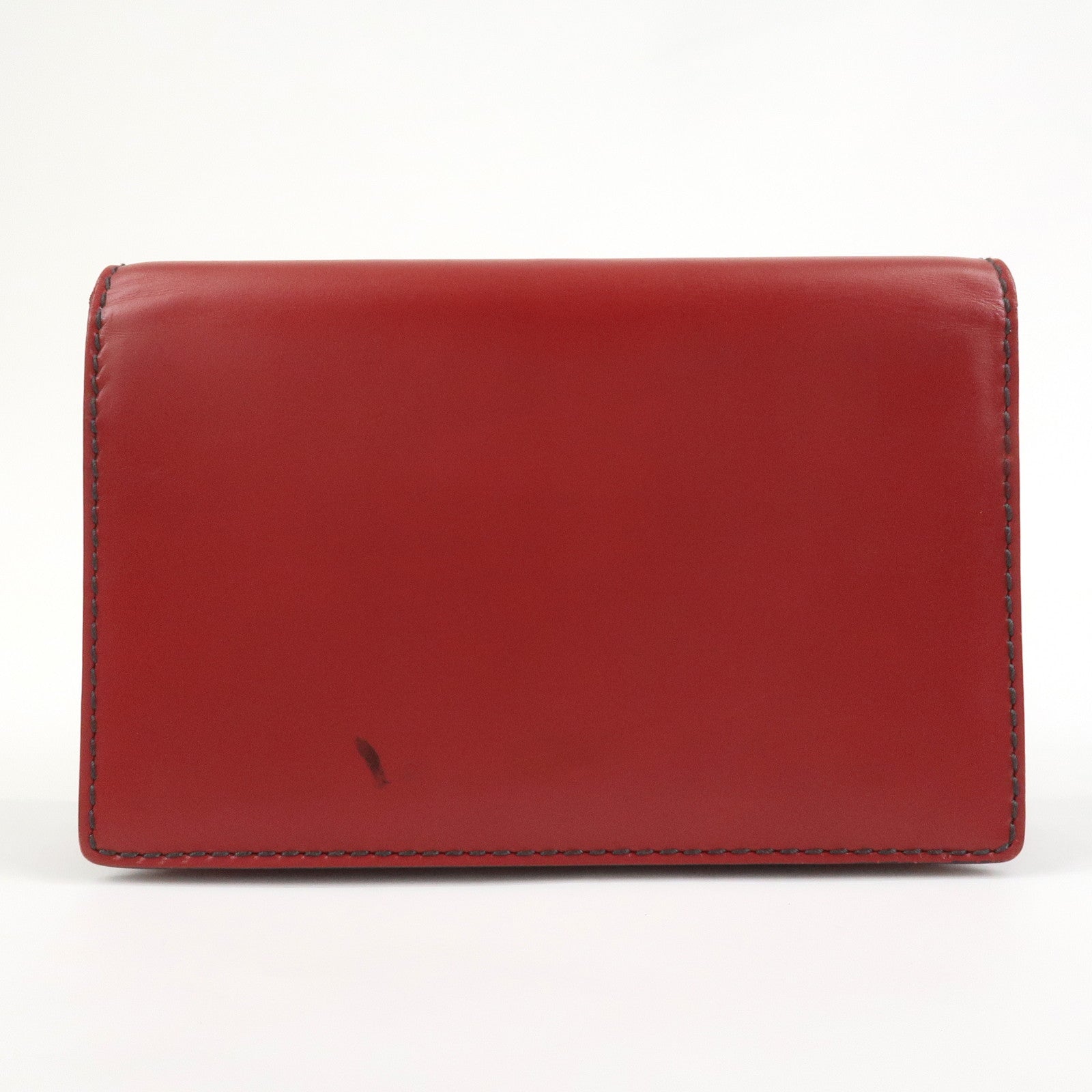 Christian Dior J’Adior Leather Chain Wallet WOC Shoulder Bag Red