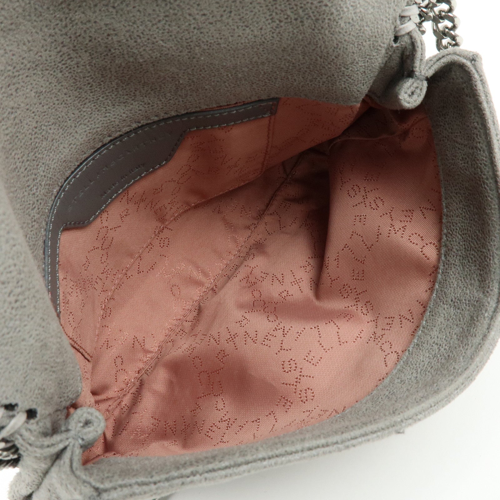 STELLA MCCARTNEY Falabella Faux Leather Shoulder Bag Gray 364519