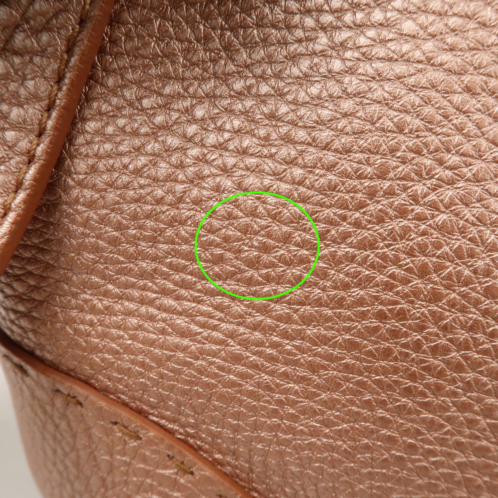 FENDI Seleria Leather Shoulder Bag Champagne Pink 8BT200