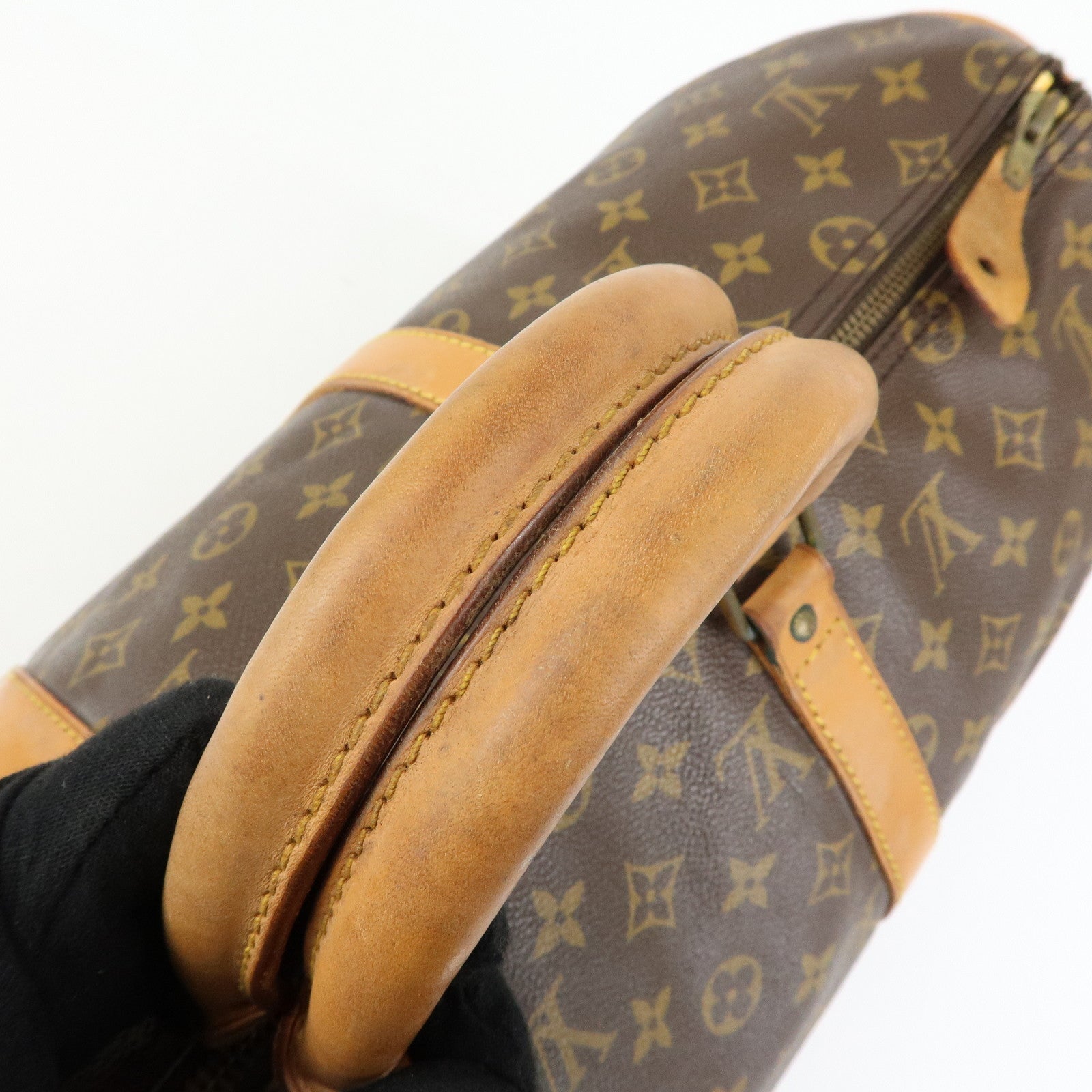 Louis Vuitton Monogram Keep All 50 Boston Bag Brown M41426
