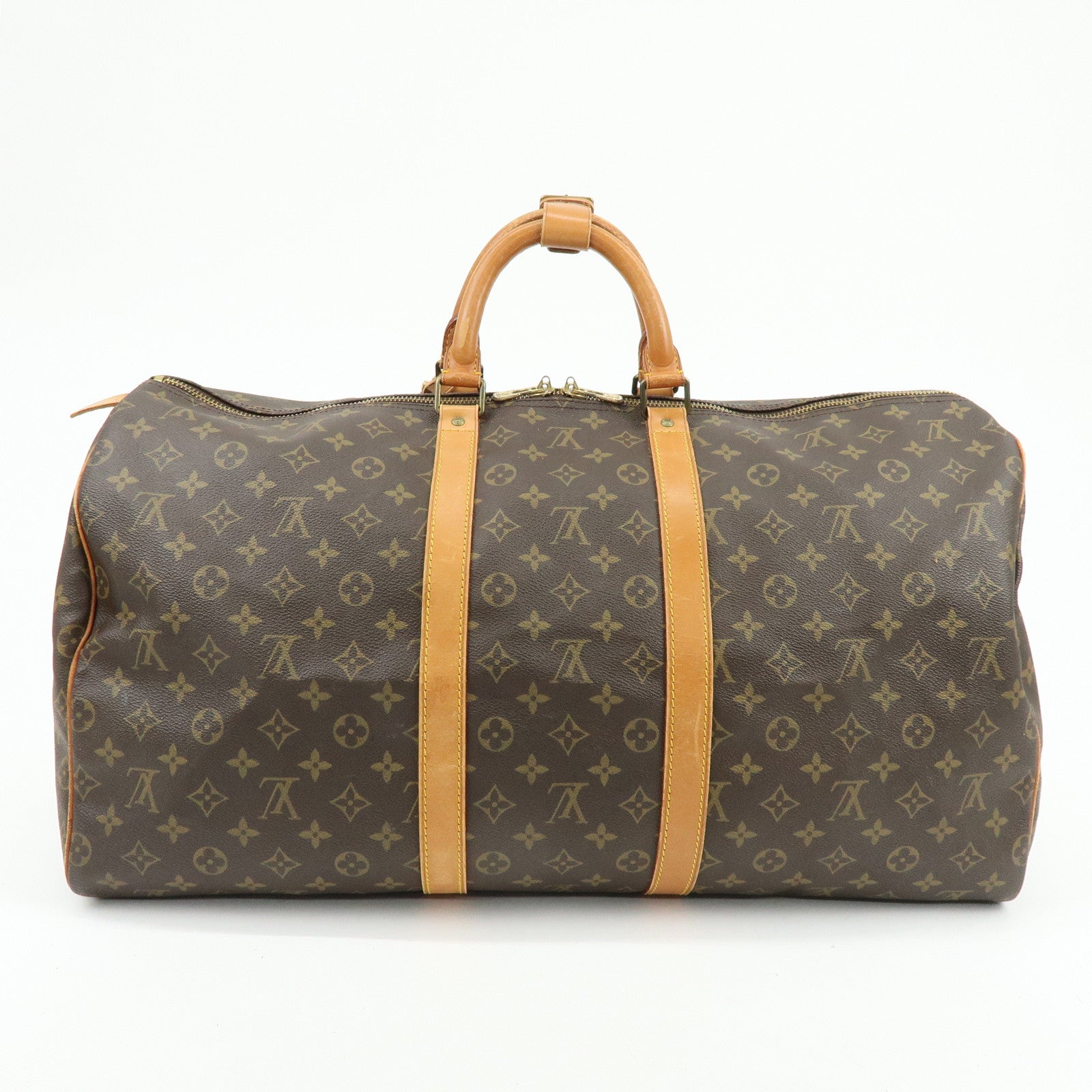 Louis Vuitton Monogram Keep All 55 Boston Bag Brown M41424