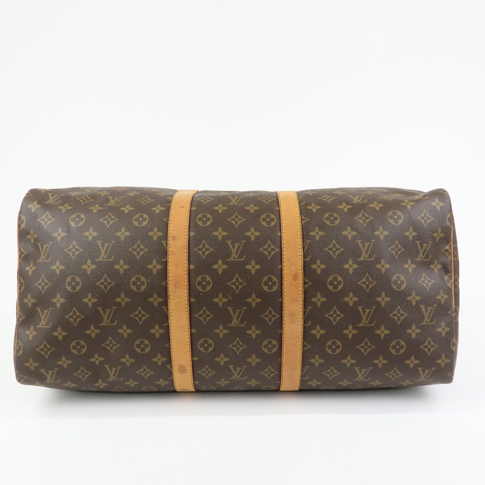 Louis Vuitton Keep All 55 Boston Bag Hand Bag Brown M41414