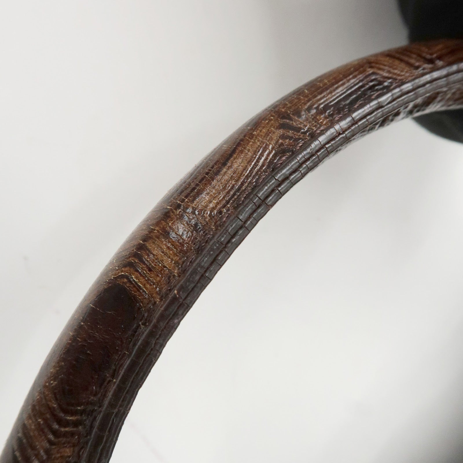 FENDI Zucca Mini Spy Canvas Leather Hand Bag Brown Black 8BR589 Used