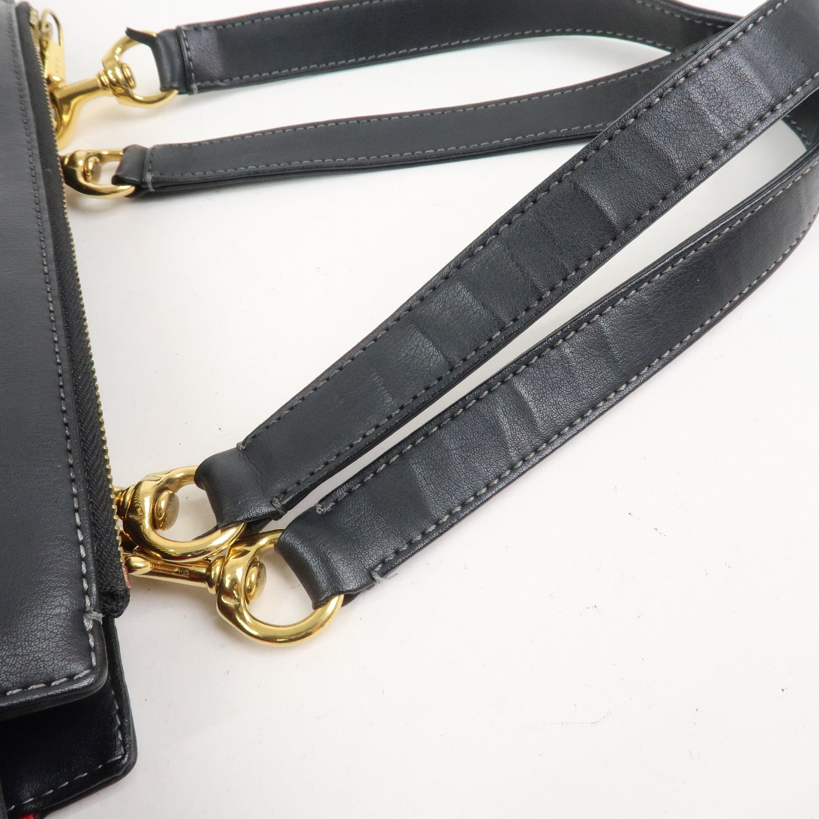 Chloe Eden Leather Tassel Shoulder Bag Hand Bag Black