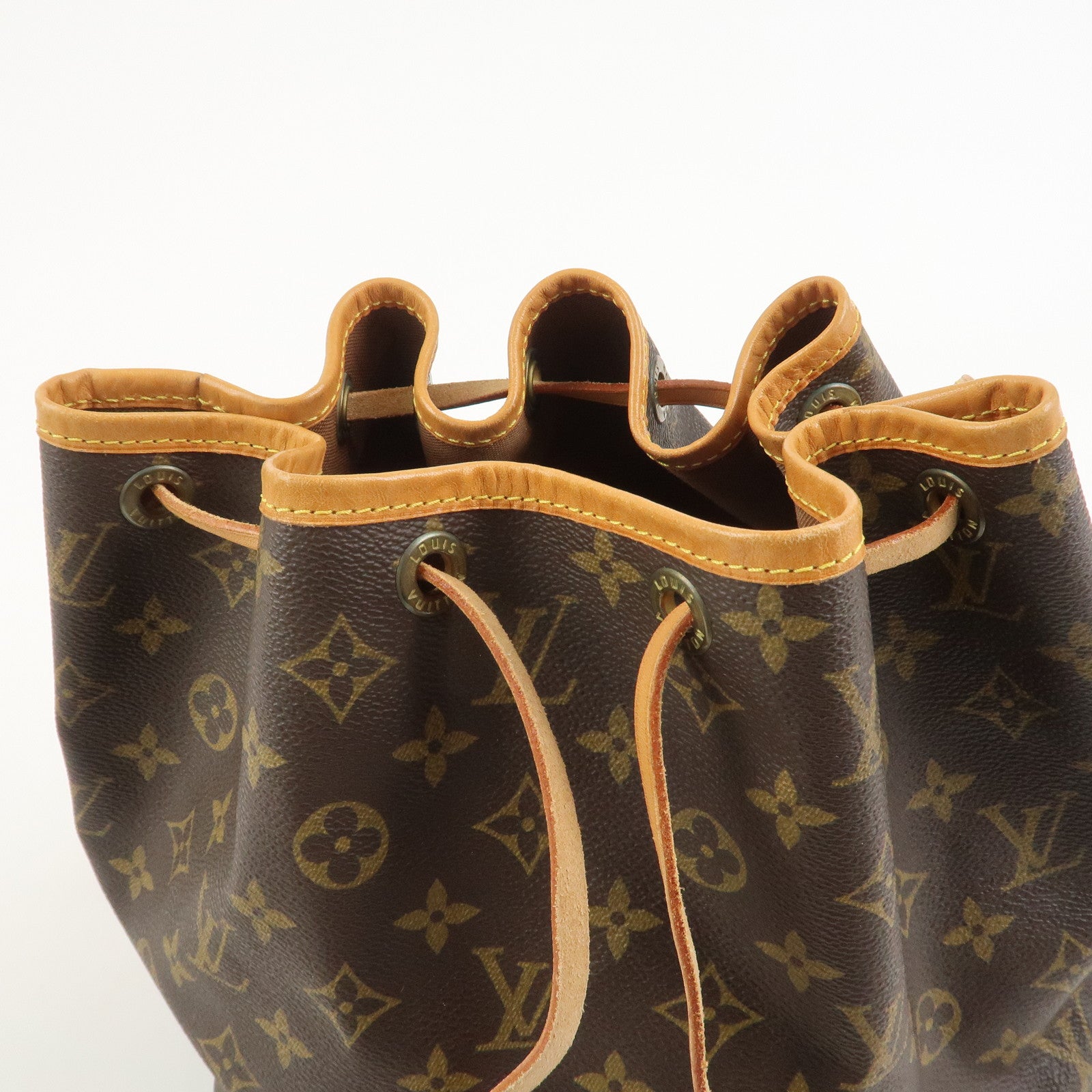 Louis Vuitton Monogram Petit Noe Shoulder Bag Brown M42226