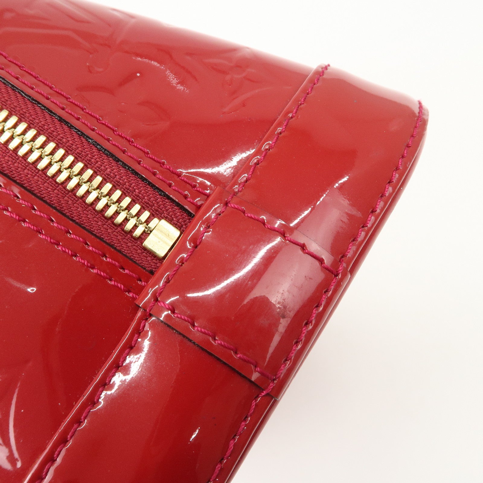 Louis Vuitton Monogram Vernis Alma PM Hand Bag Rose Indien M91770 Used