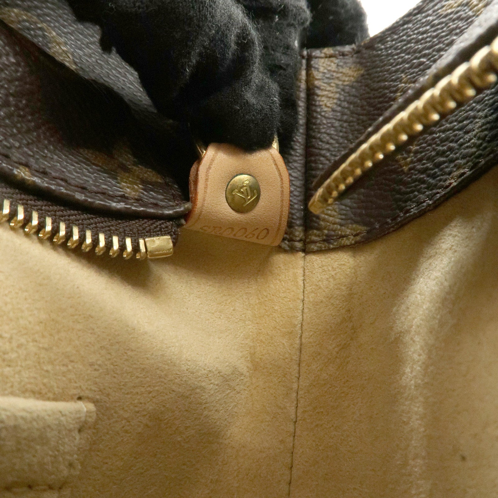 Louis Vuitton Monogram Luco Tote Bag Hand Bag Brown M51155 Used