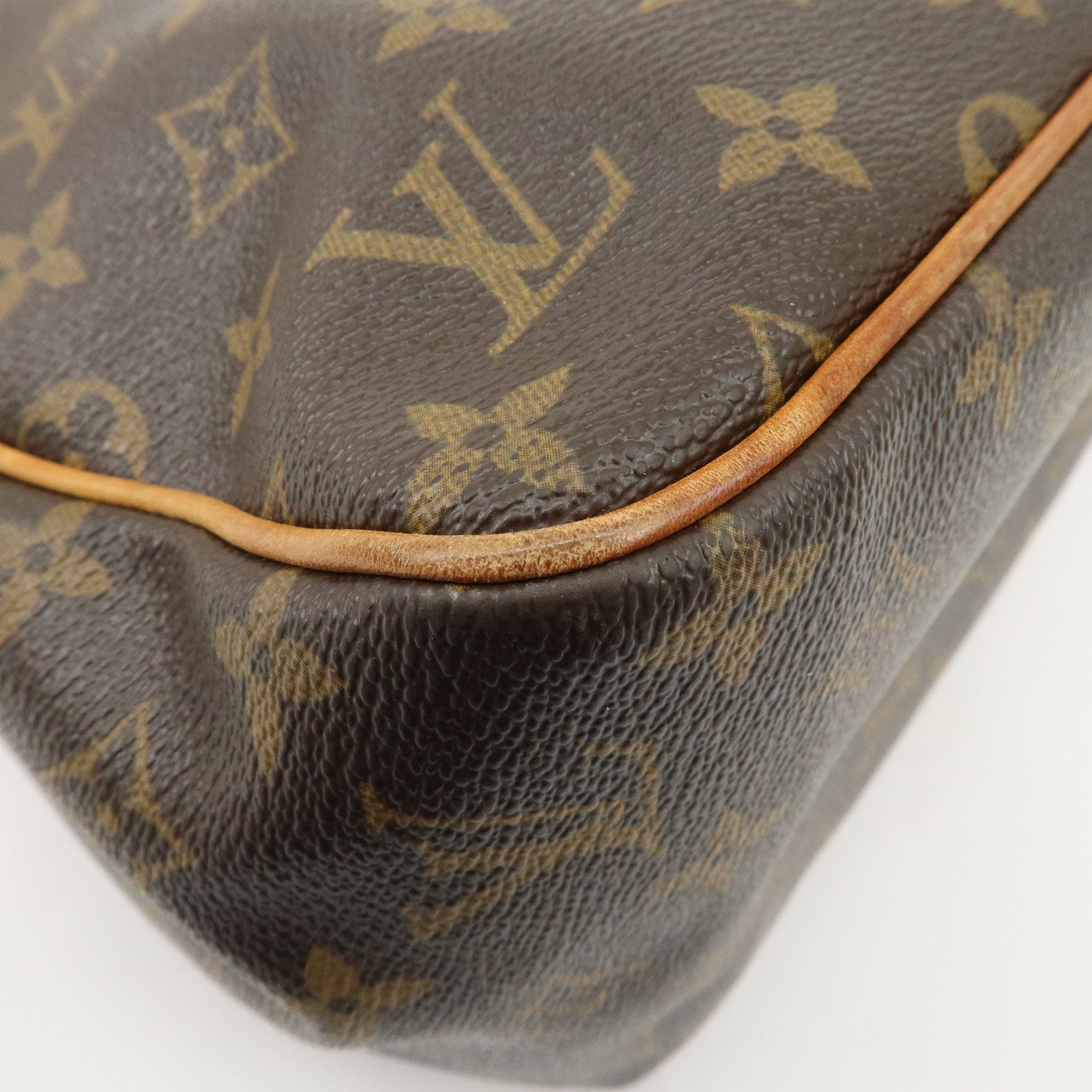 Louis Vuitton Monogram Batignolles Vertical Tote Bag Brown M51153 Used