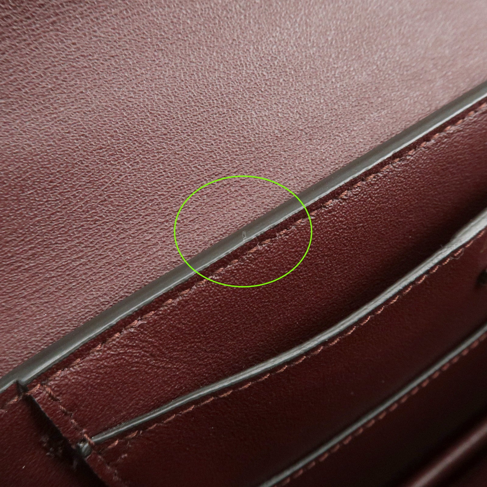 Ferragamo Vara Ribbon Leather Chain Shoulder Bag Bordeaux