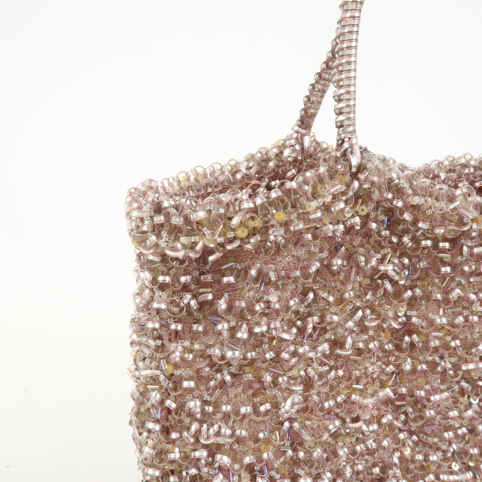 ANTEPRIMA PVC Hand Bag Tote Bag Clear Pink