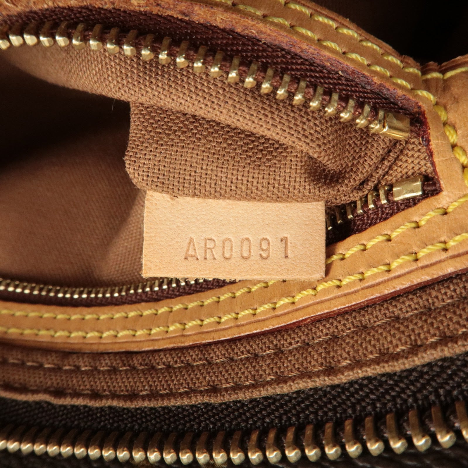 Louis Vuitton Monogram Trotteur Shoulder Bag Brown M51240 Used