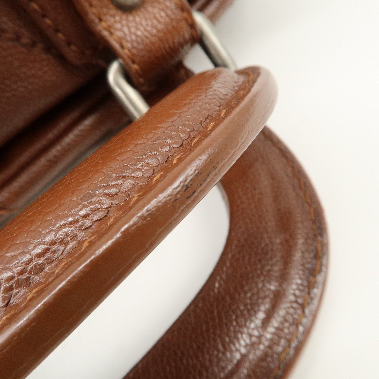 CHANEL COCO Mark Wild Stitch Caviarskin Boston Bag Brown