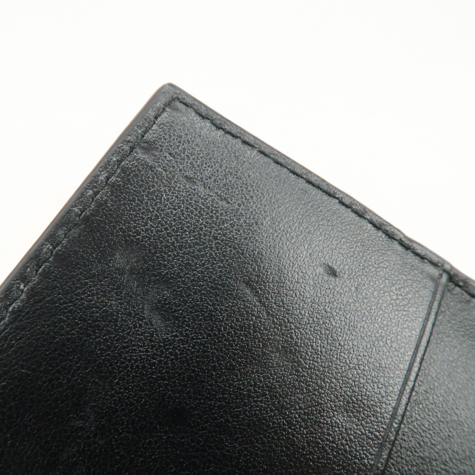 PRADA Triangle Logo Leather 6 Key Case Key Holder Black 1PG222