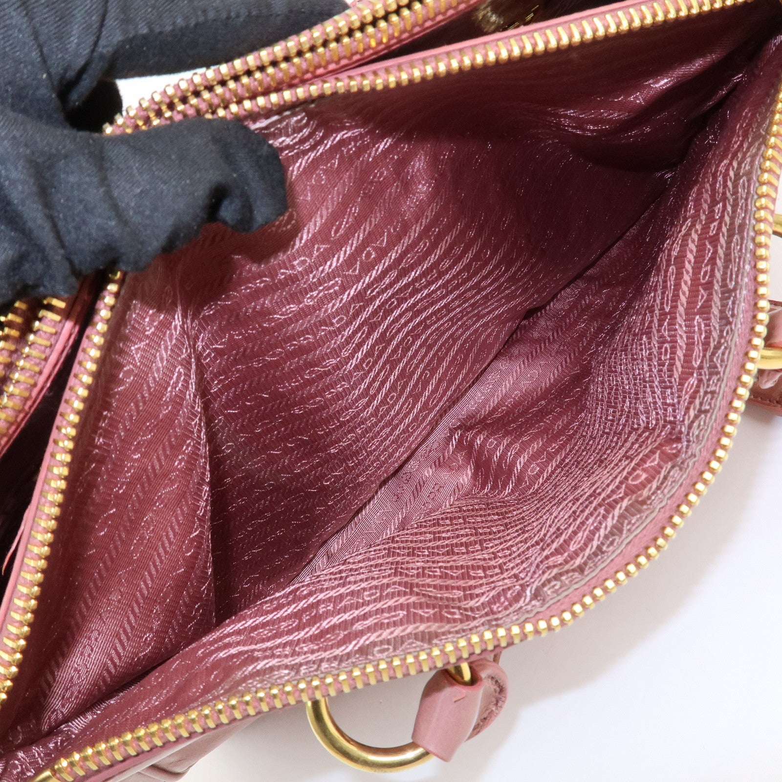PRADA Leather 2Way Hand Bag Shoulder Bag Pink BN2324
