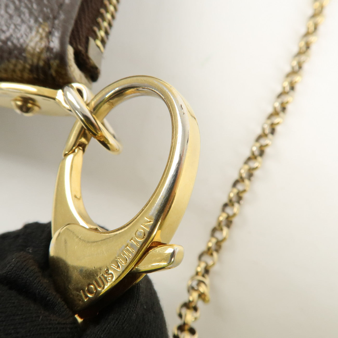 Louis Vuitton Monogram Pochette Milla MM Chain Hand Bag M60094 Used