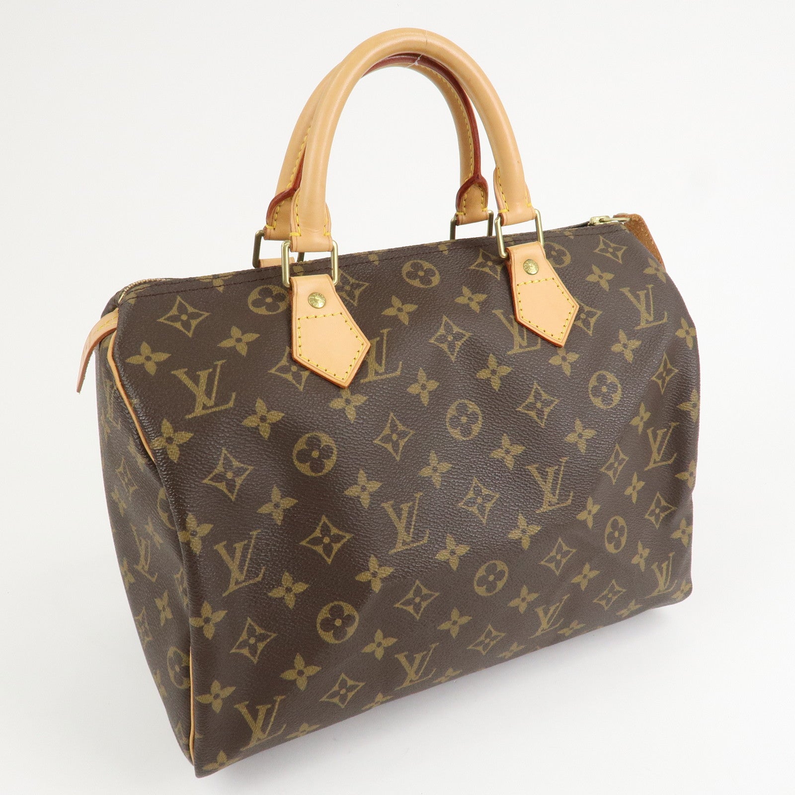 Louis Vuitton Monogram Canvas Speedy 30 Hand Bag Brown M41526