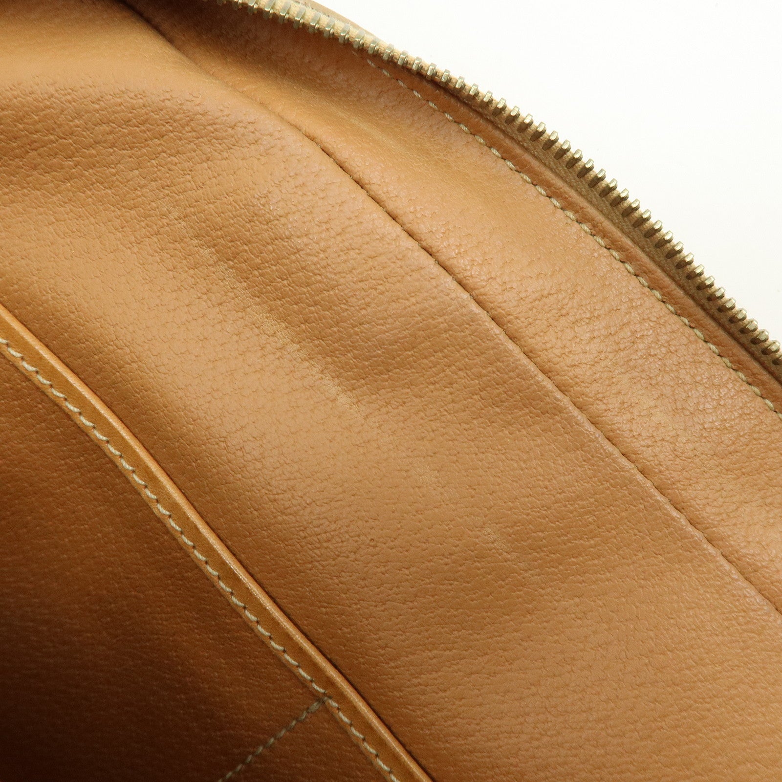 CELINE Macadam PVC Leather Hand Bag Tote Bag Brown