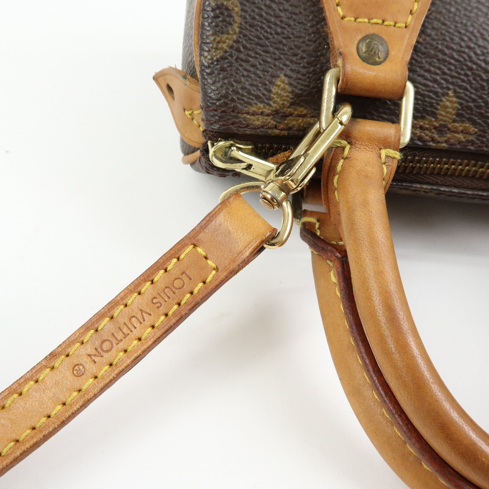 Louis Vuitton Monogram Canvas Mini Speedy Hand Bag & Strap M41534