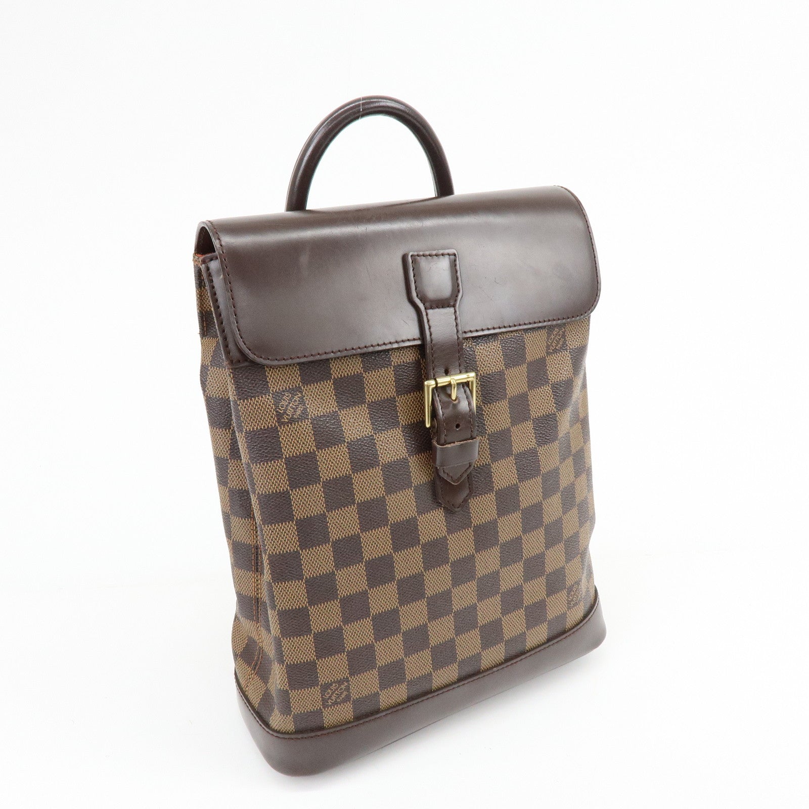Louis Vuitton Damier Ebene Soho Backpack Rucksack Brown N51132