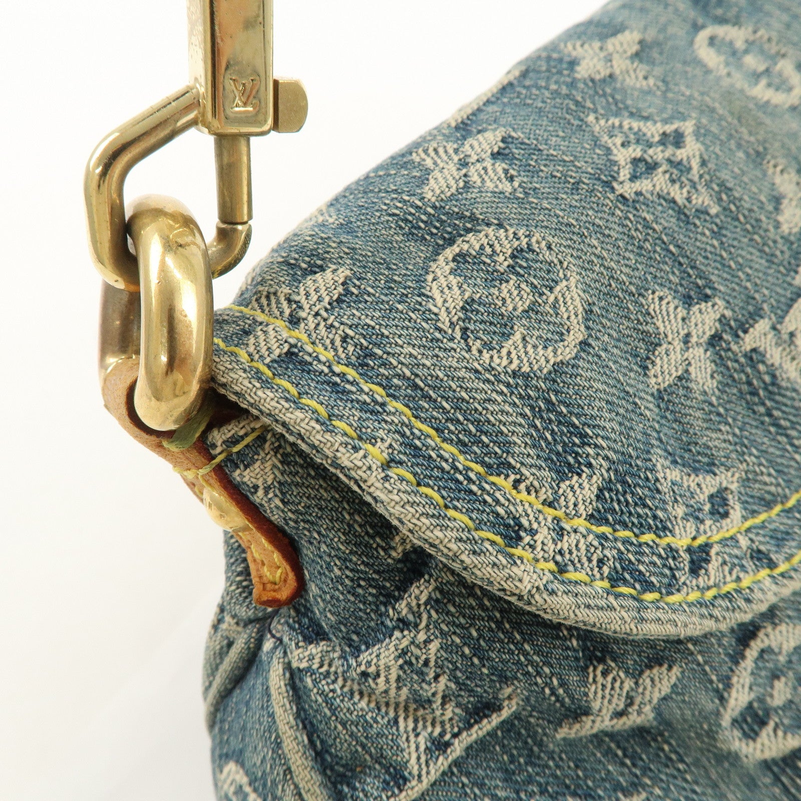 Louis Vuitton Monogram Denim Mini Pleaty Shoulder Bag M95050