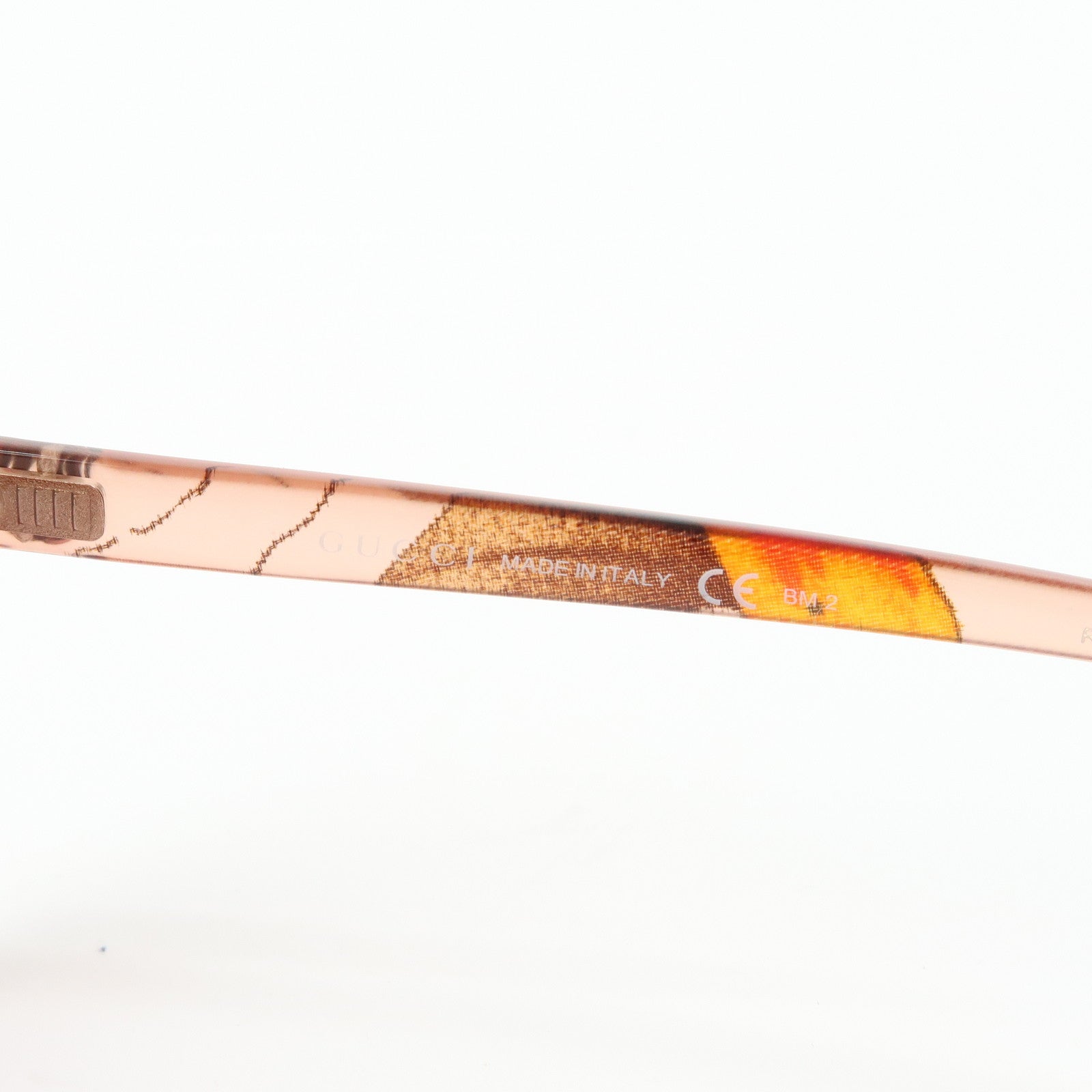GUCCI Interlocking G Flora Plastic Sunglasses Pink Beige GG3636