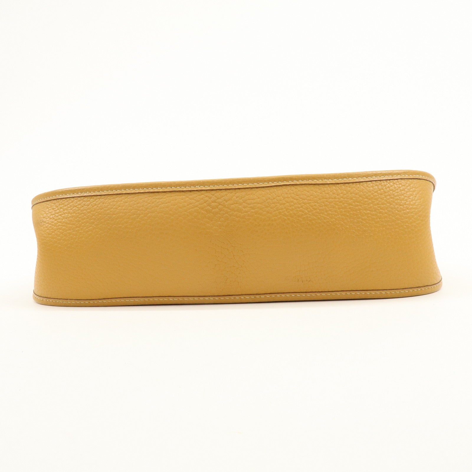 HERMES Evelyne 1GM Taurillon Clemence Shoulder Bag ◯Y Stamped Brown