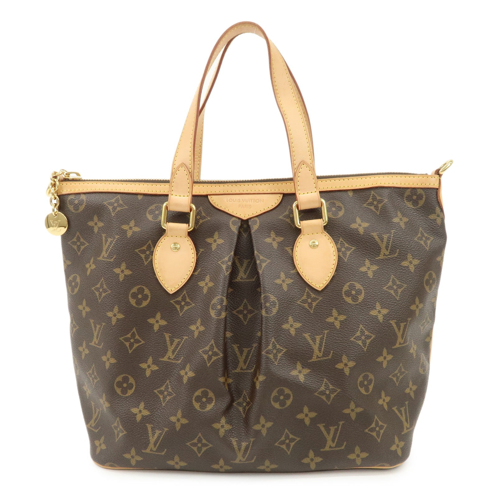 Louis Vuitton Monogram Palermo PM 2Way Hand Bag Brown M40145