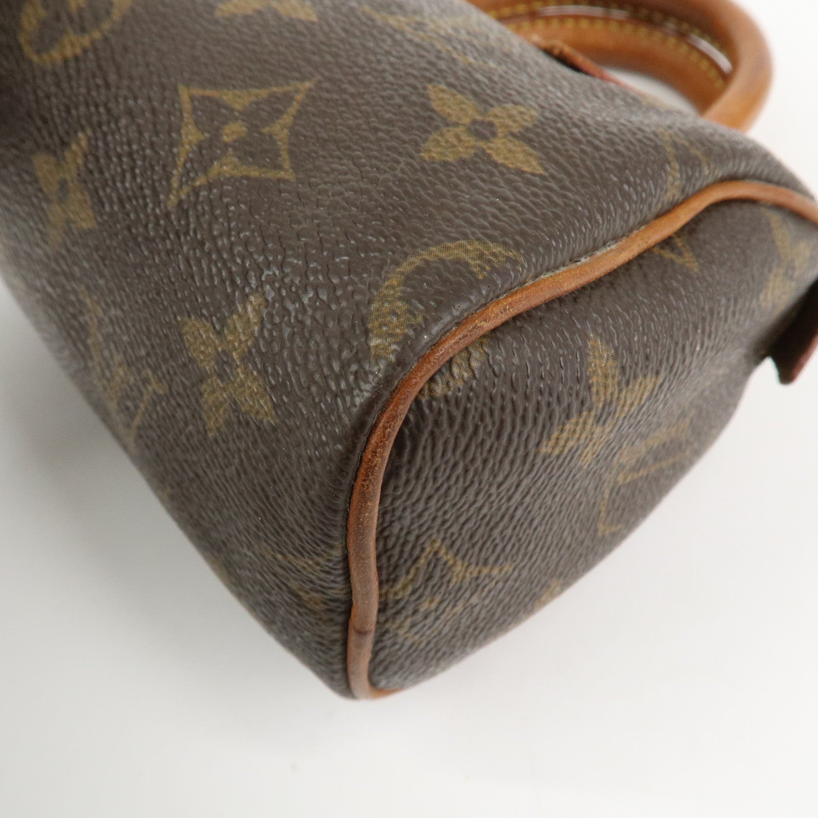 Louis Vuitton Monogram Mini Speedy & Strap Brown M41534 J75010