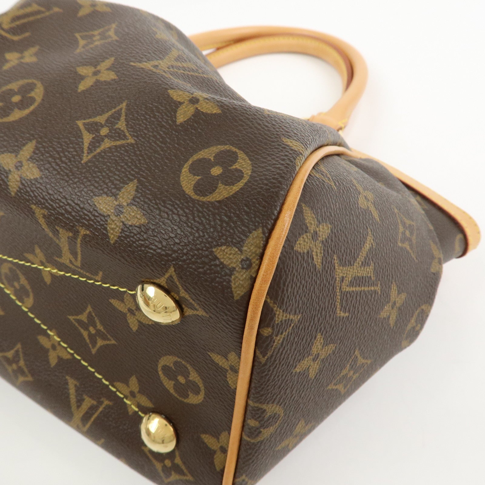 Louis Vuitton Monogram Tivoli PM Hand Bag Shoulder Bag Brown M40143