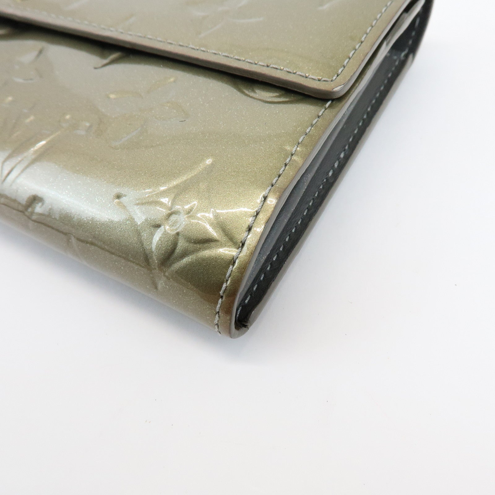Louis Vuitton Monogram Vernis Leather Set of 2 Wallet M91532/M91536