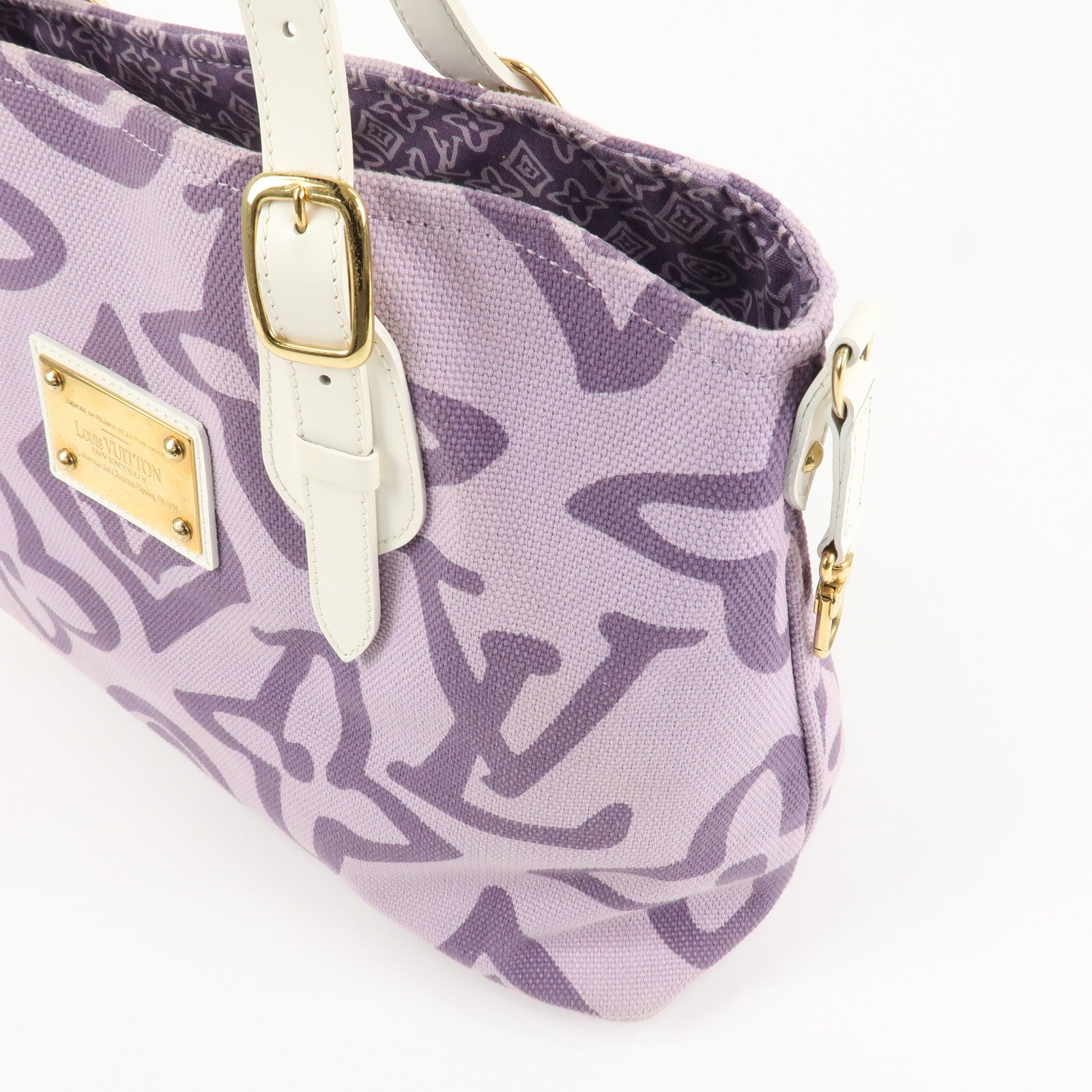 Louis Vuitton Cruise Line Canvas Tahitienne PM Tote Bag M95680 Used