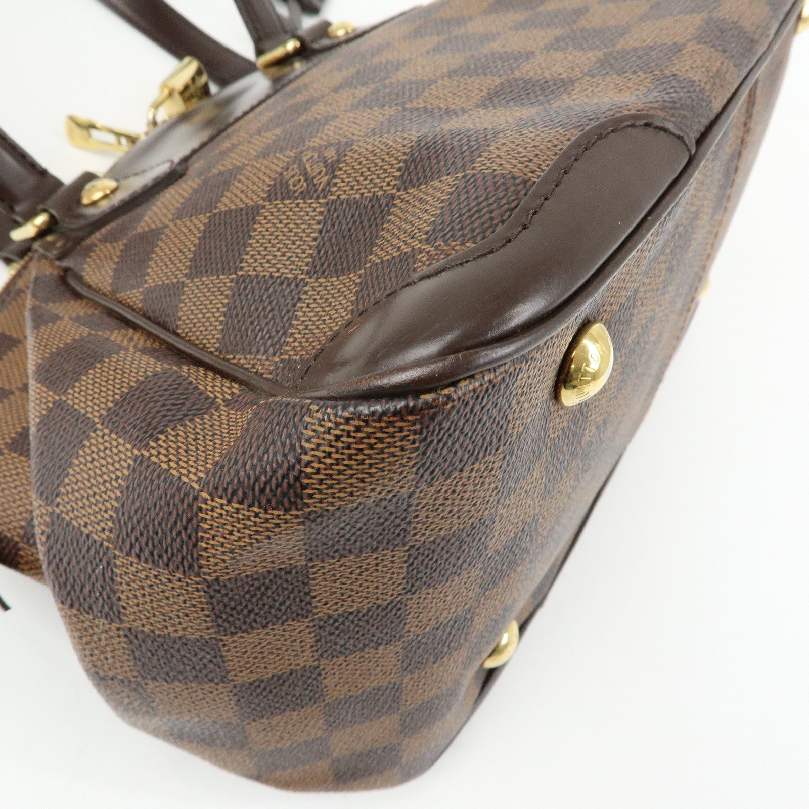Louis Vuitton Damier Ebene Verona PM Hand Bag Brown N41117
