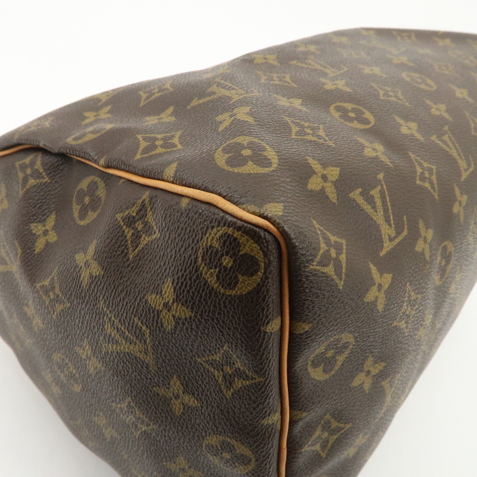 Louis Vuitton Monogram Speedy 35 Boston Bag Brown M41524