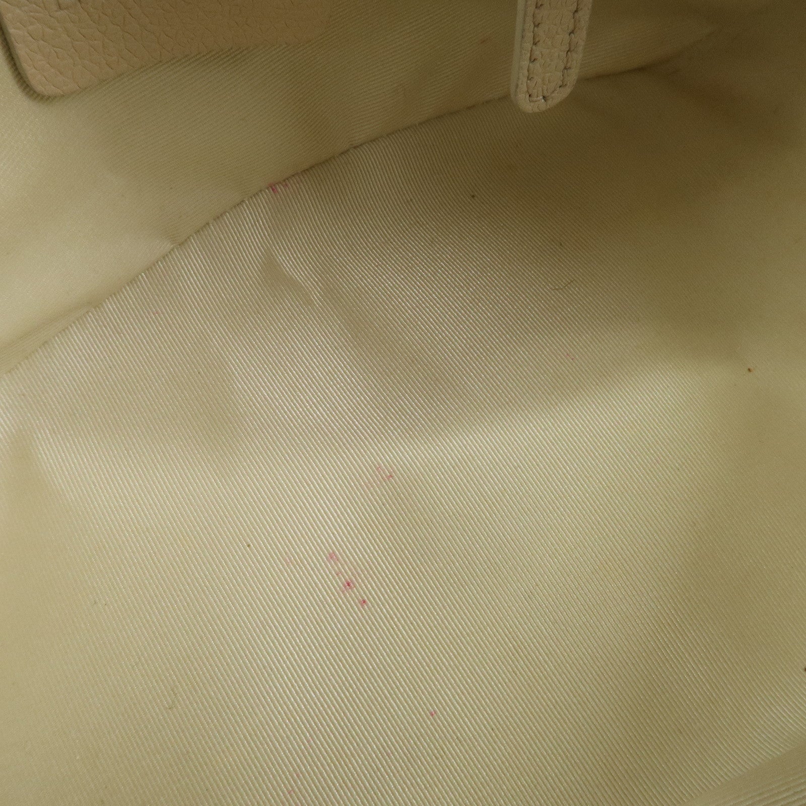 BVLGARI Logo Mania Canvas Leather Hand Bag Pink Ivory