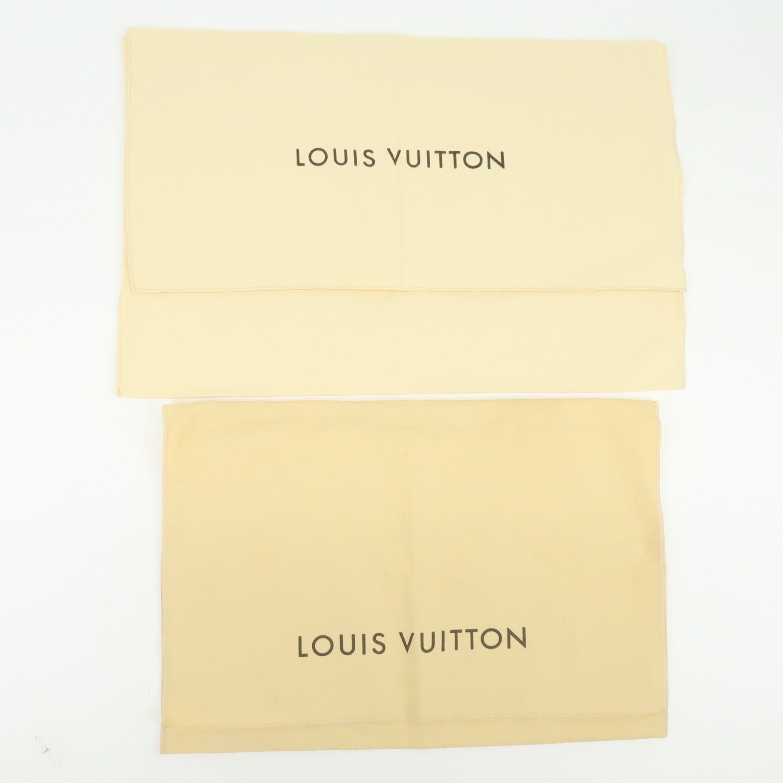 Louis Vuitton Set of 10 Dust Bag Storage Bag Flap Style Beige