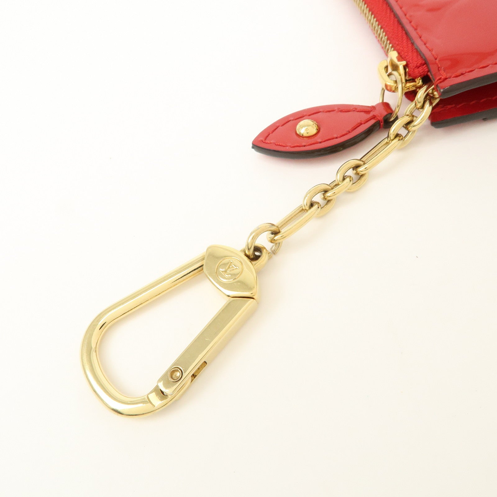 Louis Vuitton Monogram Vernis Pochette Cles NM Cerise M90214