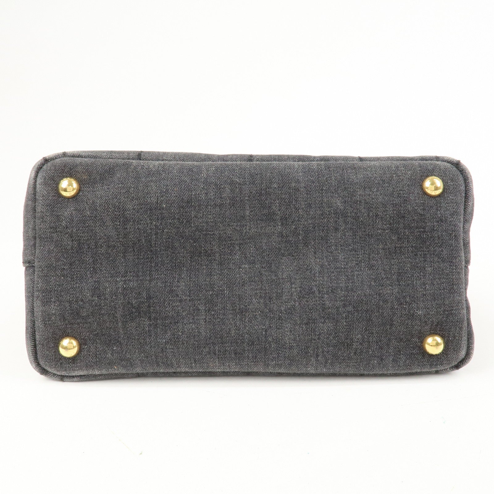 PRADA Logo Canapa Mini Canvas 2Way Bag Hand Bag 1BG439