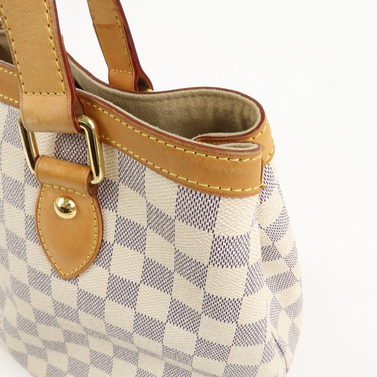 Louis Vuitton Damier Azur Hampstead PM Hand Bag Ivory N51207