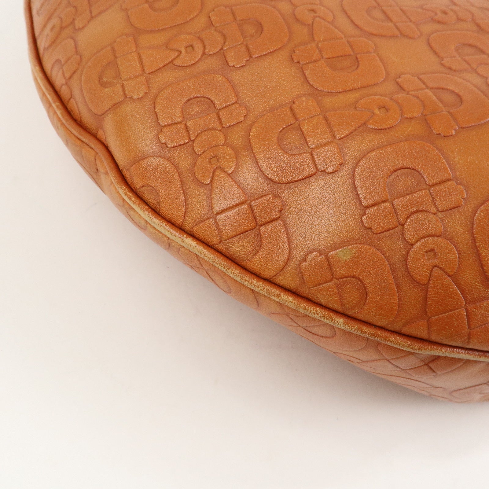 GUCCI Horsebit Leather Shoulder Bag Hand Bag Brown Gold HDW 145764 Used