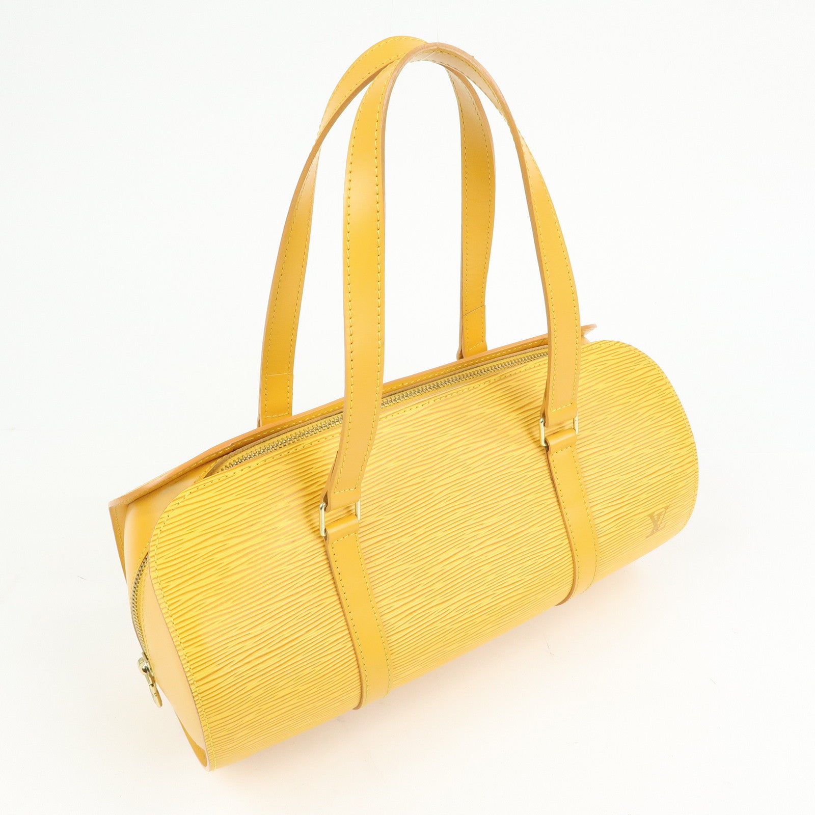 Louis Vuitton Epi Leather Soufflot Hand Bag Tassili Yellow M52229